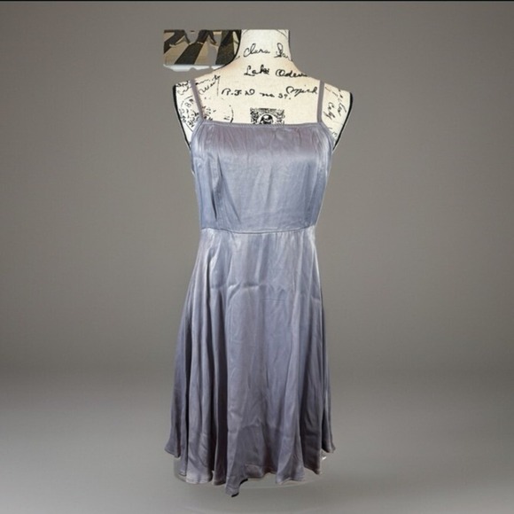 Anthropologie Dresses & Skirts - Satin Slip Dress Sleeveless Casual Party Cocktail Dress sz M